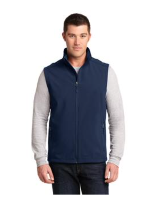 Men's Port Authority Core Soft Shell Vest in Navy Blue Main Image